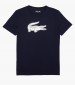 Men T-Shirts Sport.Print23 DarkBlue Cotton Lacoste
