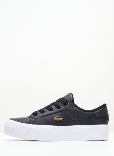 Γυναικεία Παπούτσια Casual Court.Zero Μπεζ Δέρμα Lacoste