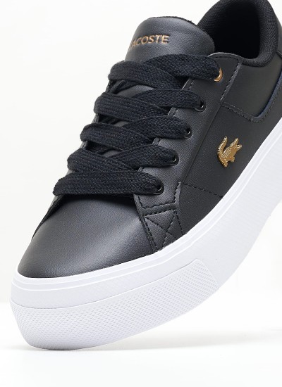 Γυναικεία Παπούτσια Casual Court.Zero Μπεζ Δέρμα Lacoste