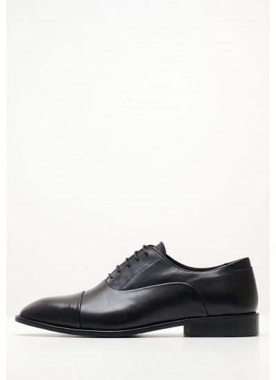 Ανδρικά Παπούτσια Casual Eaton.Basic.2 Μαύρο Δέρμα Pepe Jeans