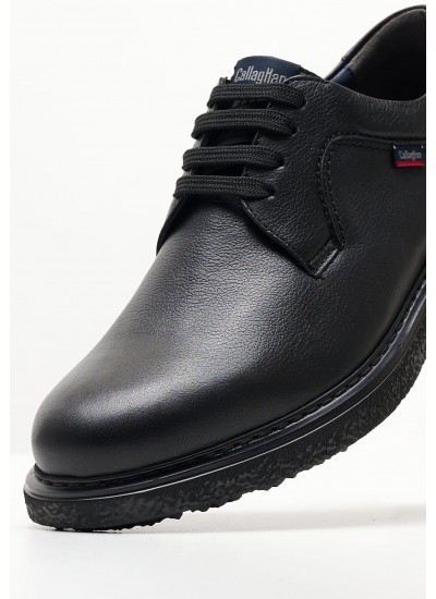 Men Shoes 12300 Black Leather Callaghan