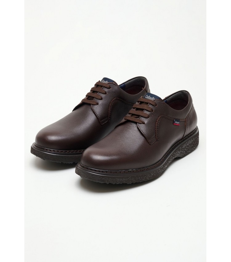 Men Shoes 12300 Brown Leather Callaghan