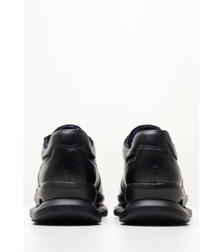 Ανδρικά Παπούτσια Casual 17824 Μαύρο Δέρμα Callaghan