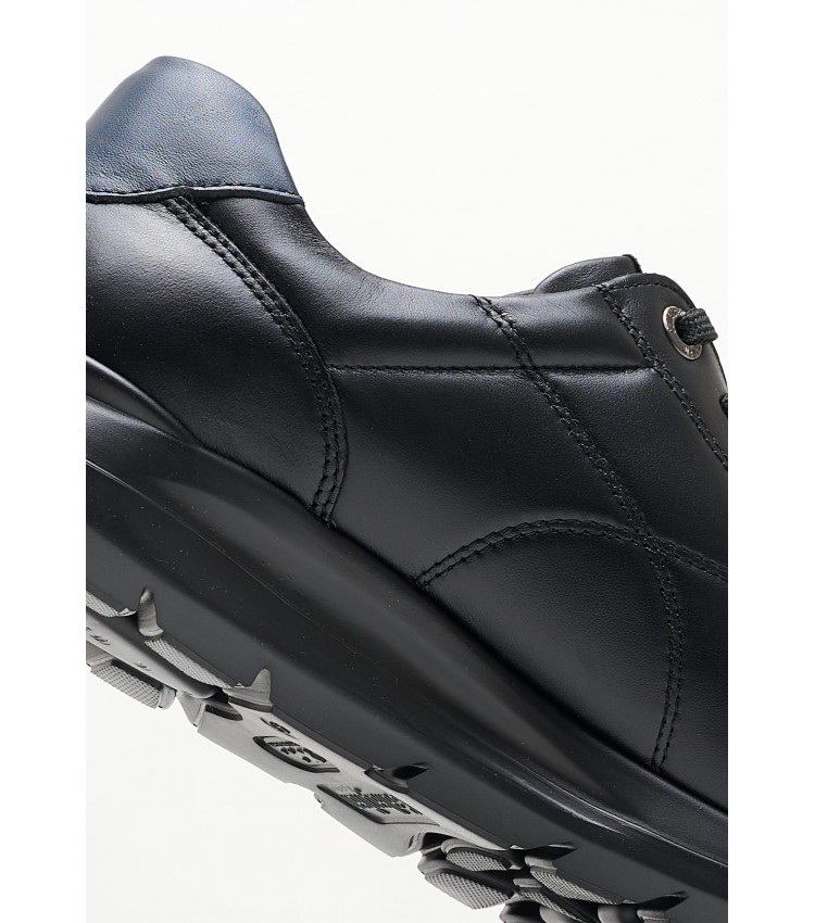 Ανδρικά Παπούτσια Casual 42612 Μαύρο Δέρμα Callaghan