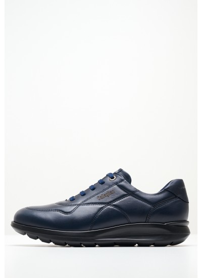 Men Casual Shoes 42612 Blue Leather Callaghan