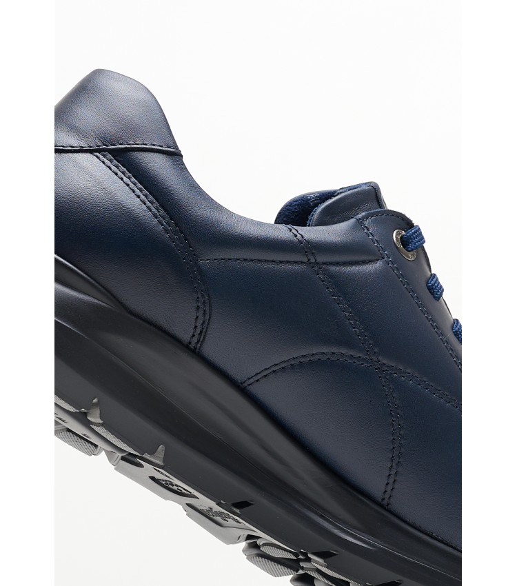 Men Casual Shoes 42612 Blue Leather Callaghan