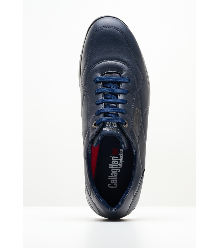 Men Casual Shoes 42612 Blue Leather Callaghan