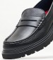 Men Moccasins 48113 Black Leather Callaghan