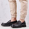Men Moccasins 48113 Black Leather Callaghan Men Moccasins 48113 Black Leather Callaghan