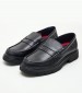 Men Moccasins 48113 Black Leather Callaghan