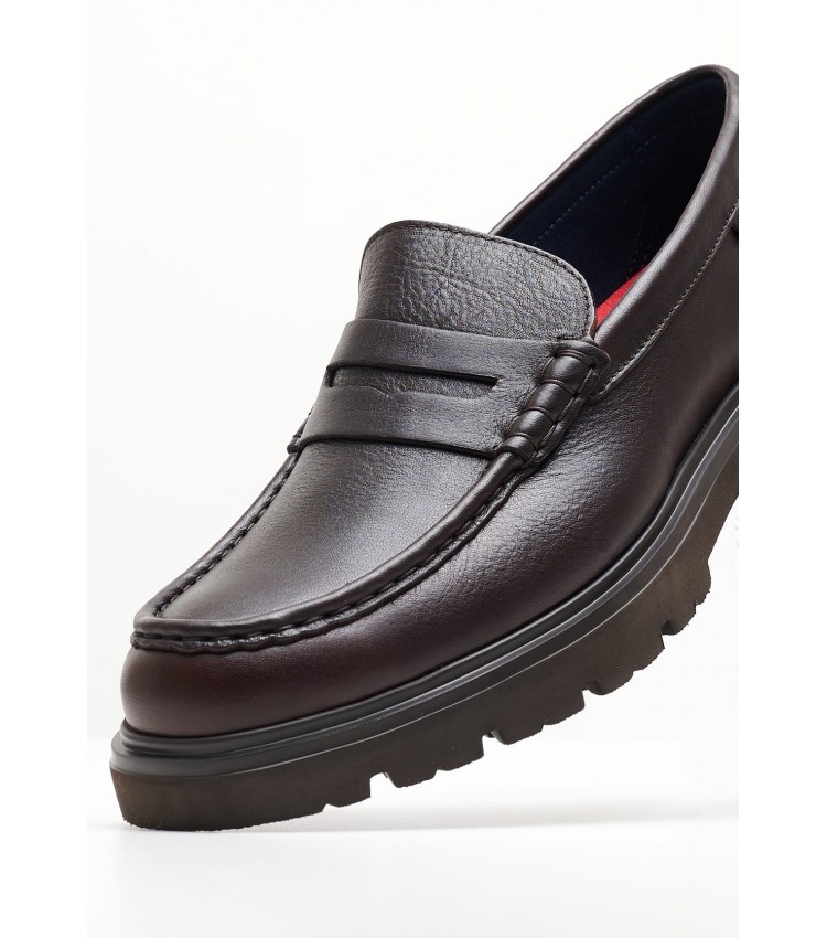 Men Moccasins 48113 Brown Leather Callaghan