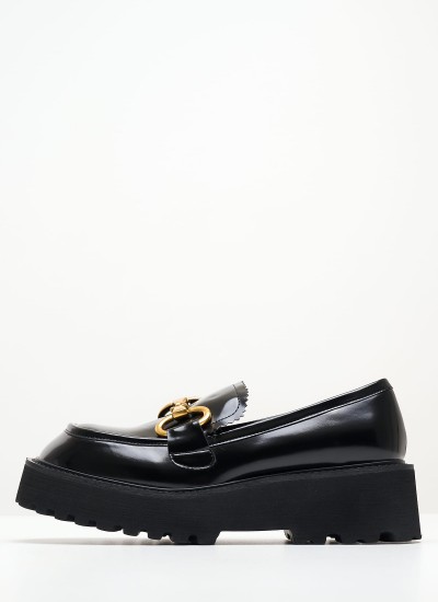 Women Moccasins Skooled.Platform Black Patent Leather Jeffrey Campbell