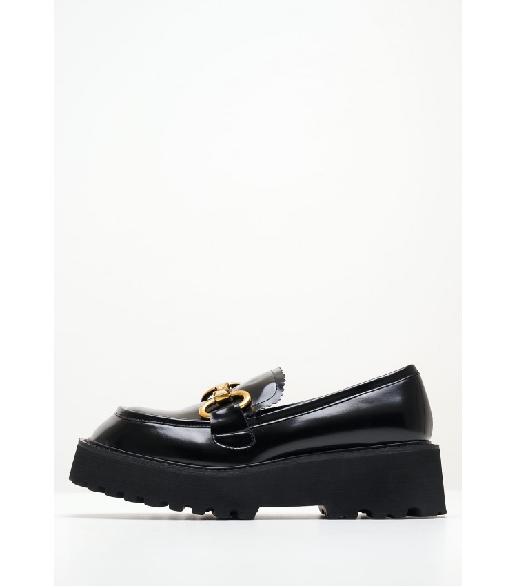 Women Moccasins Skooled.Platform Black Patent Leather Jeffrey Campbell