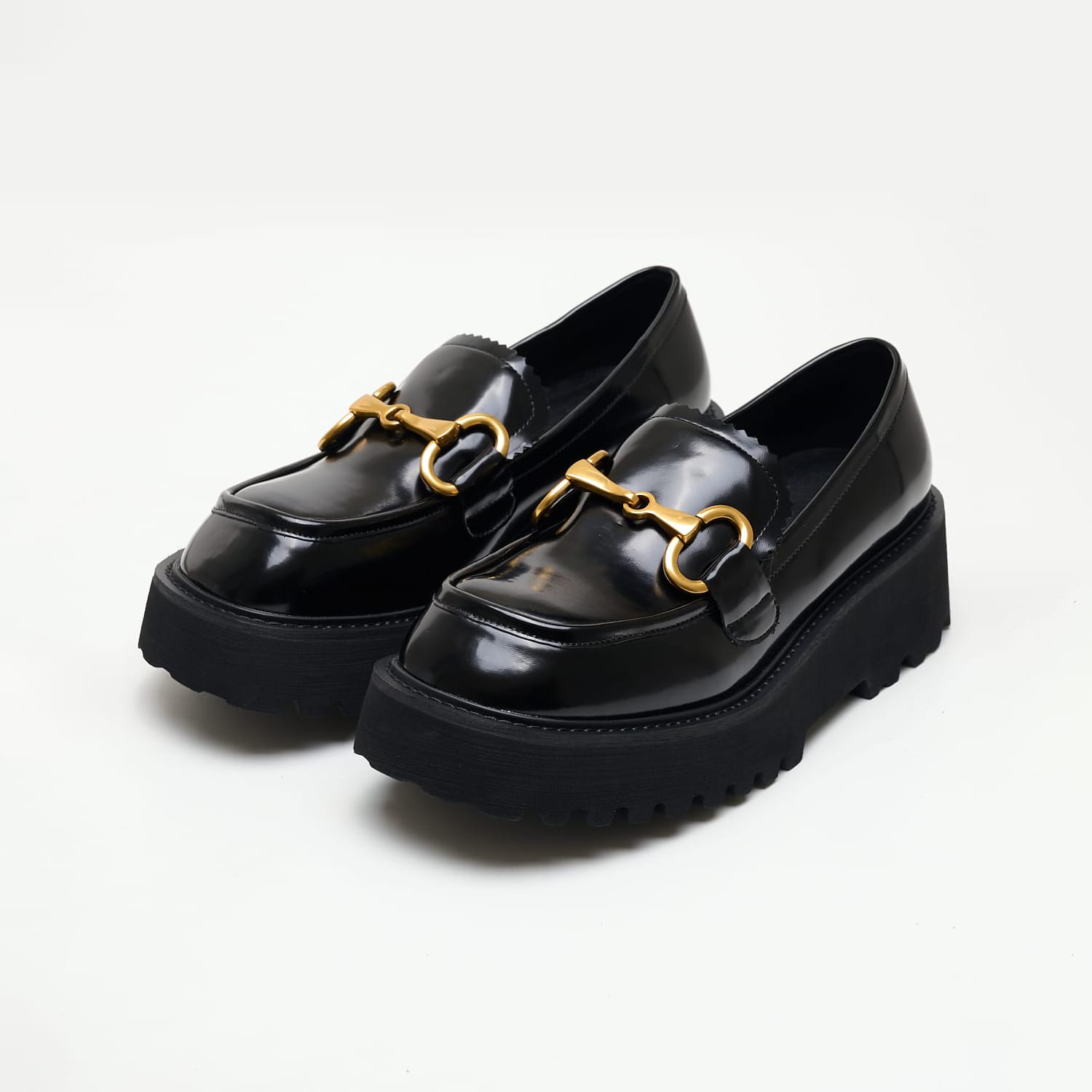 Women Moccasins Skooled.Platform Black Patent Leather Jeffrey Campbell Women Moccasins Skooled.Platform Black Patent Leather Jeffrey Campbell