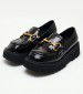 Women Moccasins Skooled.Platform Black Patent Leather Jeffrey Campbell