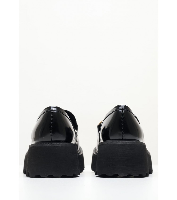 Women Moccasins Skooled.Platform Black Patent Leather Jeffrey Campbell