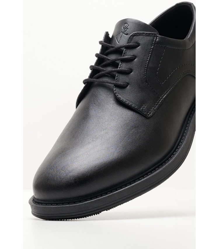 Men Shoes 13200 Black Leather Marco Tozzi