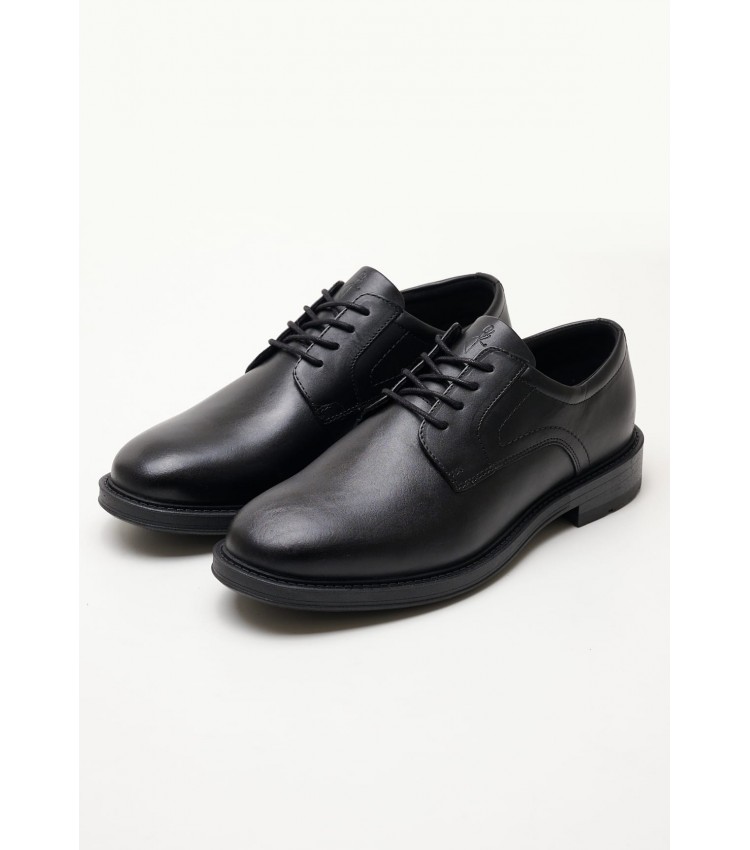 Men Shoes 13200 Black Leather Marco Tozzi