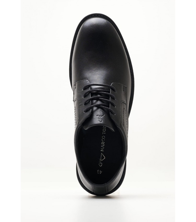 Men Shoes 13200 Black Leather Marco Tozzi