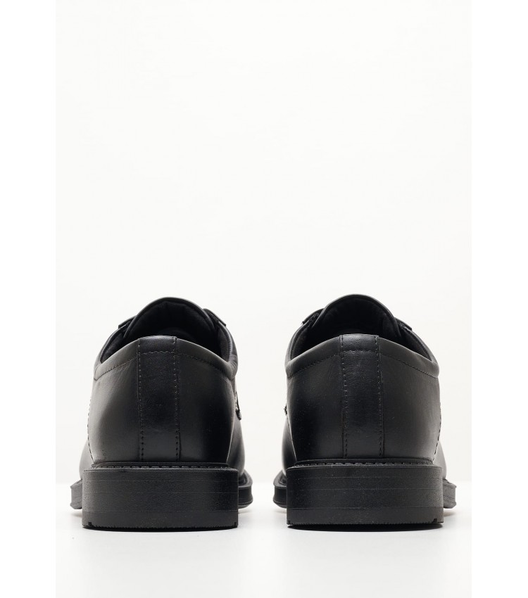 Ανδρικά Παπούτσια Δετά 13200 Μαύρο Δέρμα Marco Tozzi