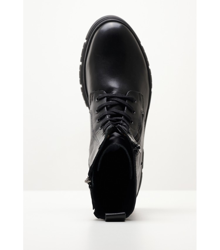 Women Boots 25261 Black Leather Marco Tozzi