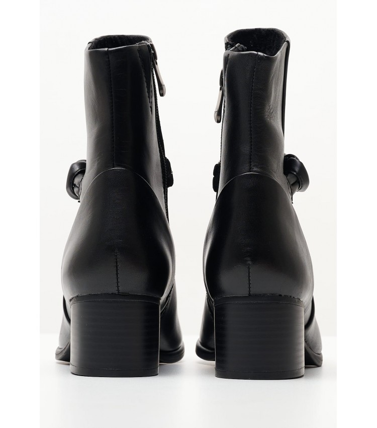 Women Boots 25305 Black Leather Marco Tozzi
