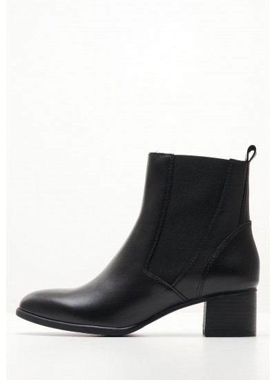 Women Boots 25306 Black Leather Marco Tozzi