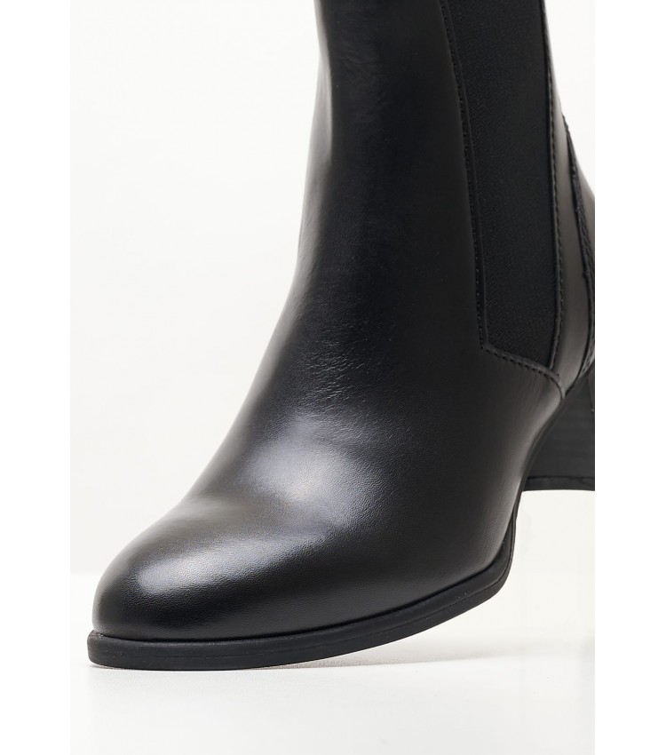 Women Boots 25306 Black Leather Marco Tozzi