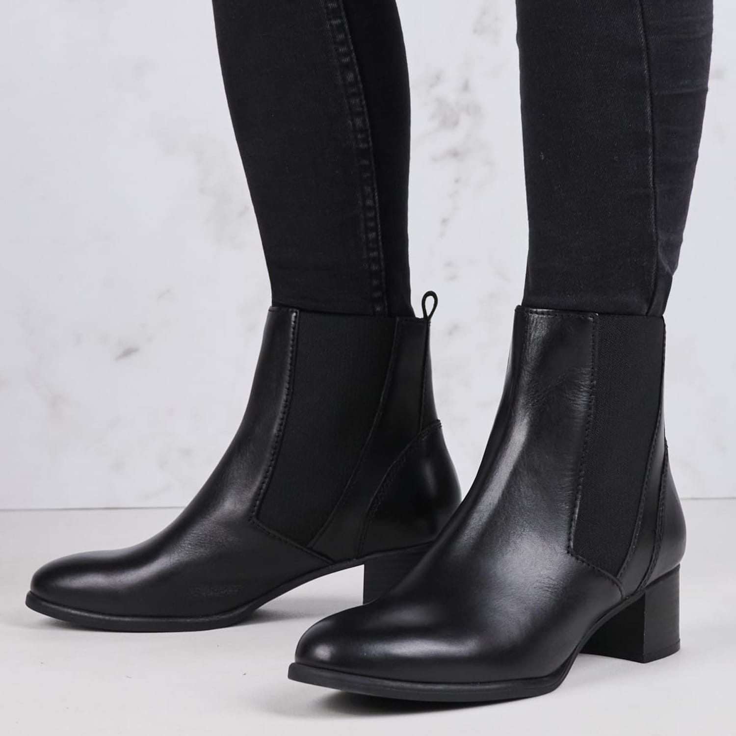 Women Boots 25306 Black Leather Marco Tozzi Women Boots 25306 Black Leather Marco Tozzi