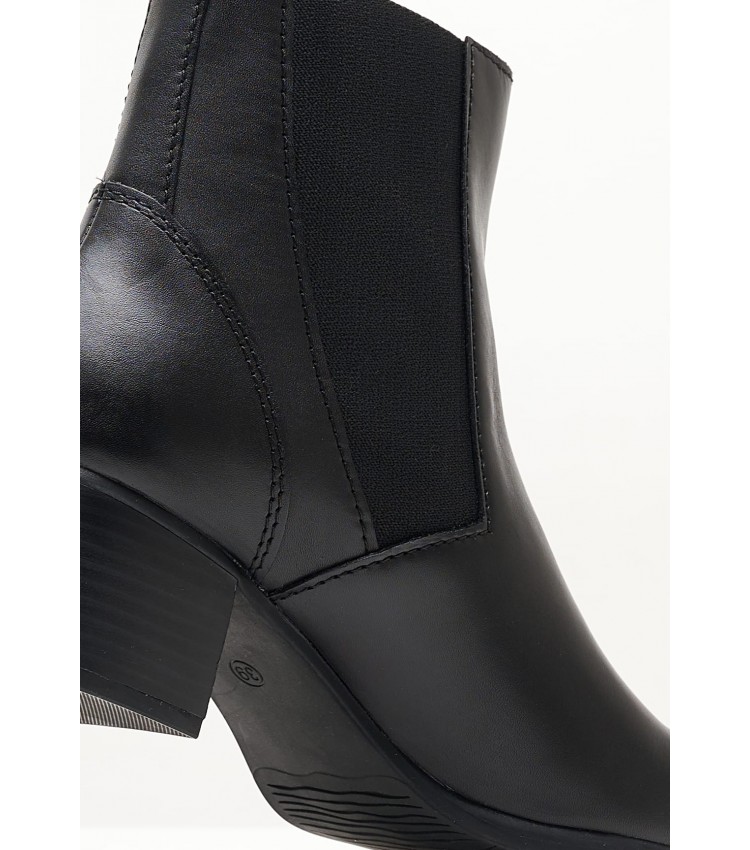 Women Boots 25306 Black Leather Marco Tozzi