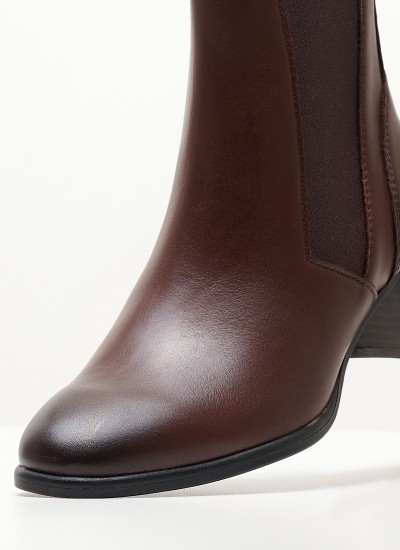 Women Boots 25306 Brown Leather Marco Tozzi