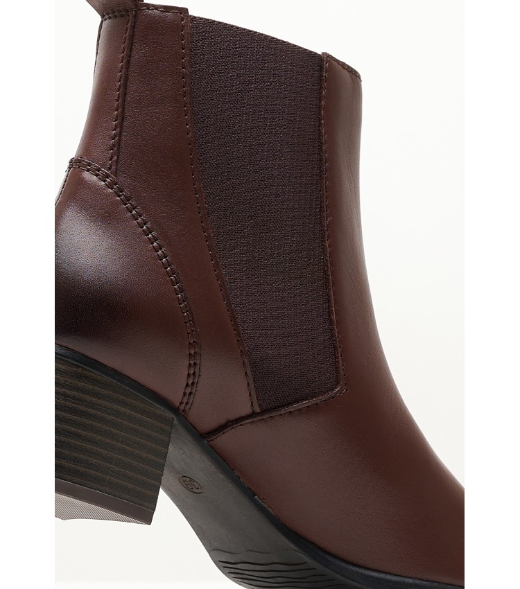 Women Boots 25306 Brown Leather Marco Tozzi