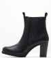 Women Boots 25447.24 Black Leather Marco Tozzi