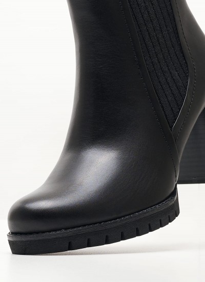 Women Boots 25447.24 Black Leather Marco Tozzi