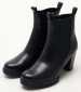 Women Boots 25447.24 Black Leather Marco Tozzi