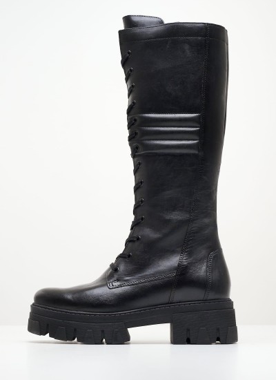 Women Boots 25603 Black Leather Marco Tozzi