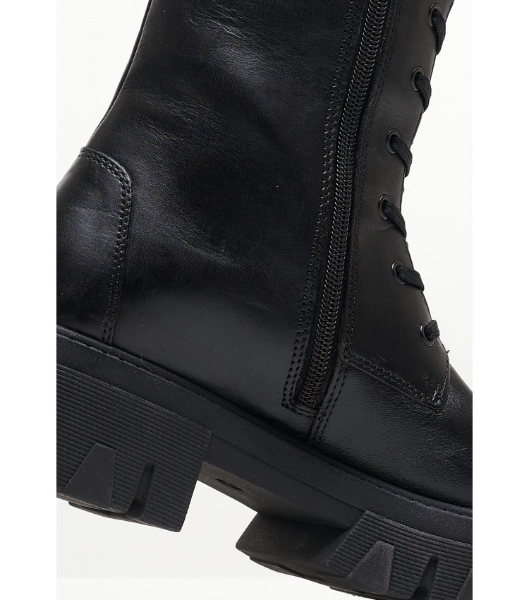 Women Boots 25603 Black Leather Marco Tozzi