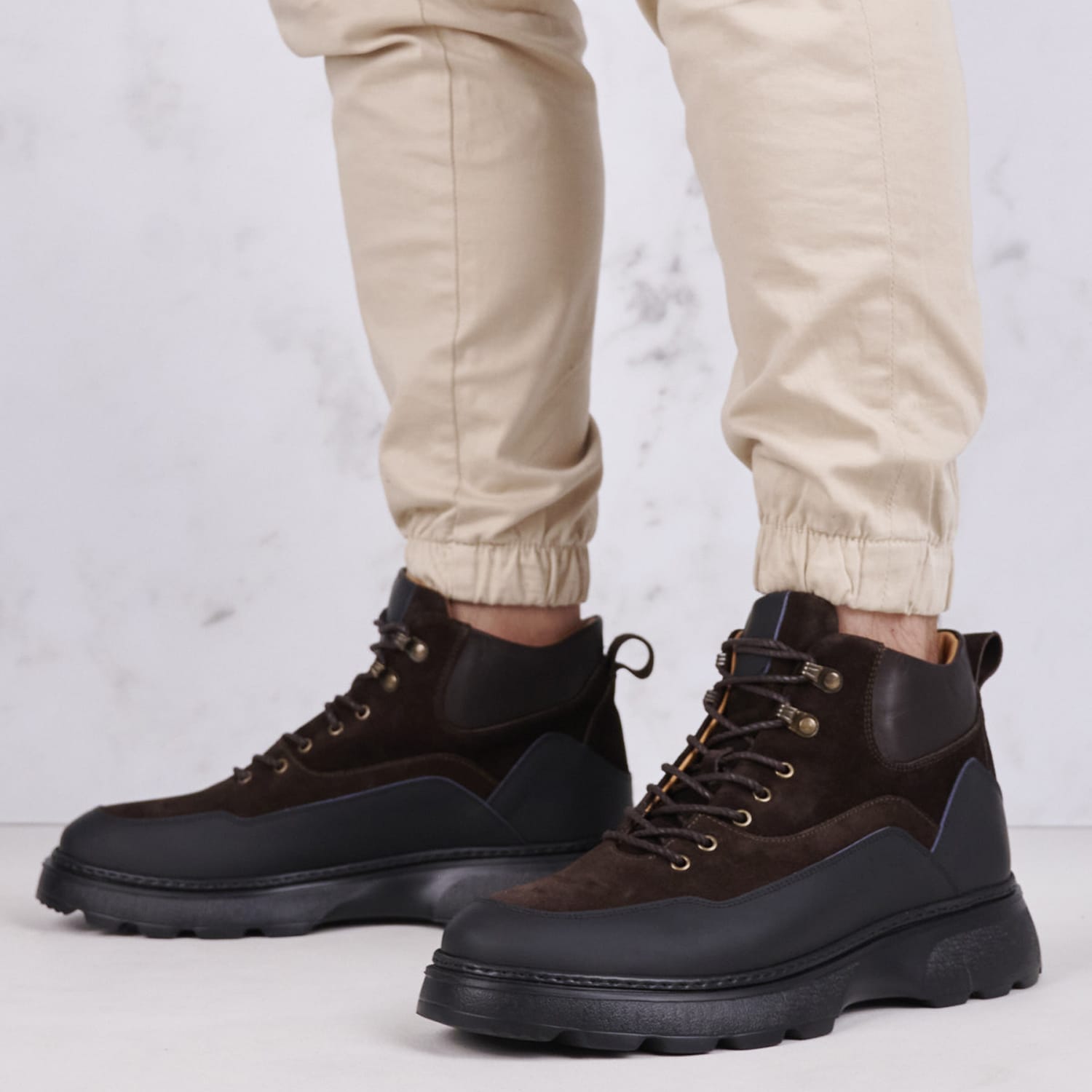 Men Boots 6253 Brown Buckskin Philippe Lang Men Boots 6253 Brown Buckskin Philippe Lang