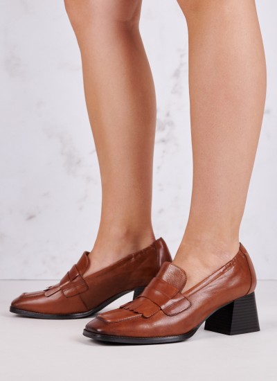 Γυναικεία Flats 28717 Μαύρο Δέρμα Caprice