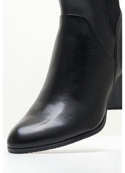 Women Boots 25519 Black Leather Caprice