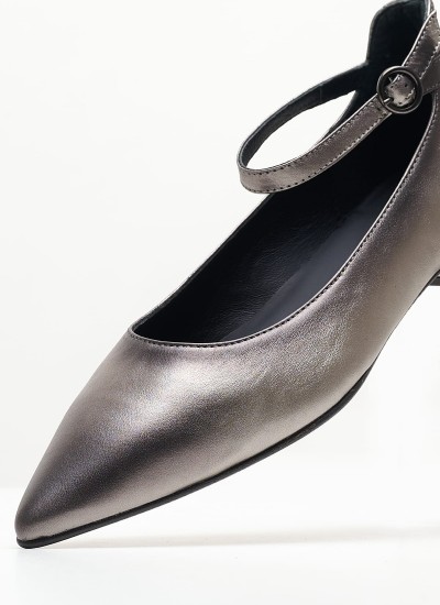 Women Balerinas 25079 Silver Leather Pedro Miralles