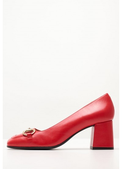 Women Pumps & Peeptoes Low 25452 Red Leather Pedro Miralles