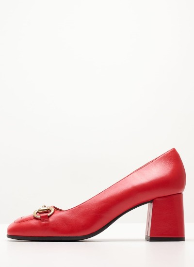 Women Pumps & Peeptoes Low 25452 Red Leather Pedro Miralles