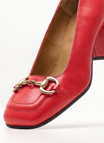 Women Pumps & Peeptoes Low 25452 Red Leather Pedro Miralles