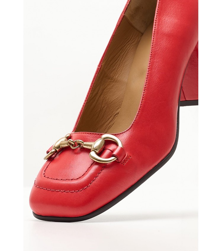 Women Pumps & Peeptoes Low 25452 Red Leather Pedro Miralles