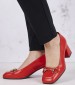 Women Pumps & Peeptoes Low 25452 Red Leather Pedro Miralles