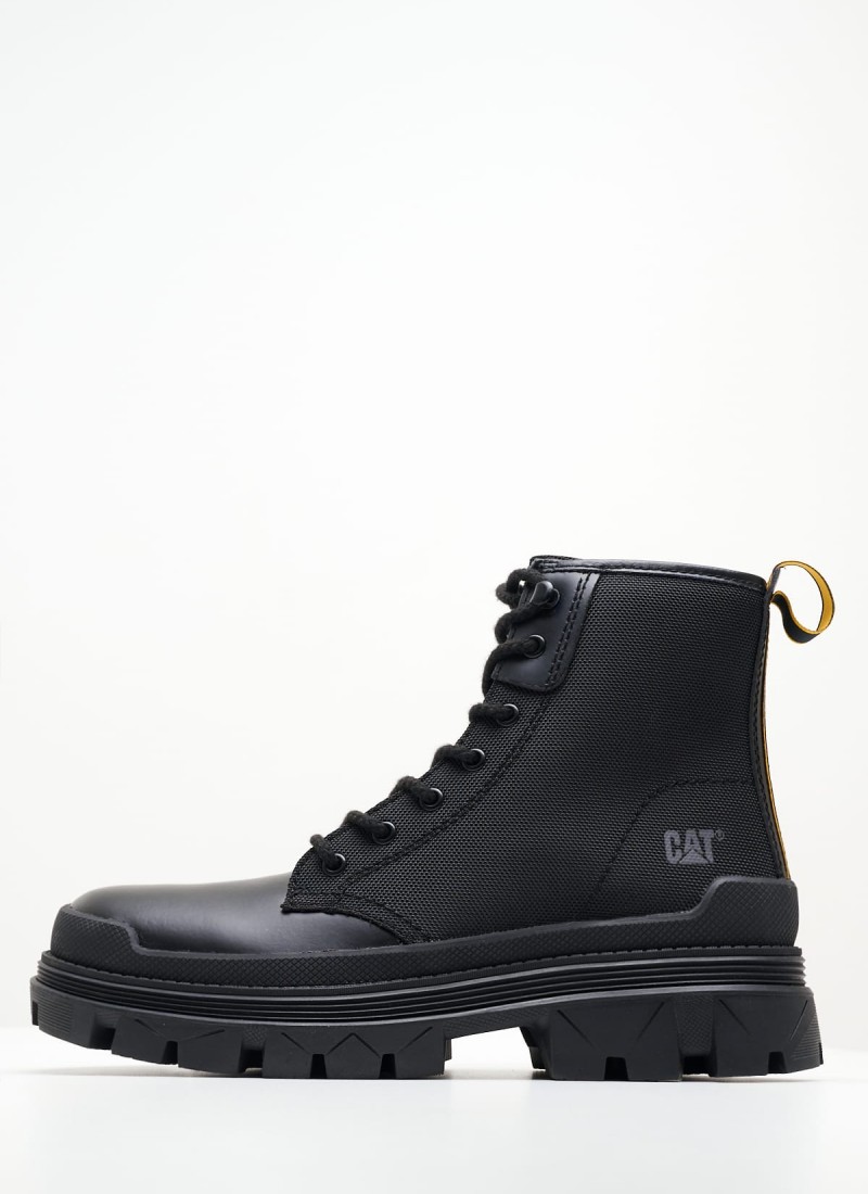 Men Boots from the Caterpillar brand Hardwear.Hi Black Leather
