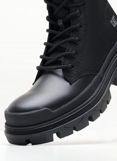 Men Boots Hardwear.Hi Black Leather Caterpillar