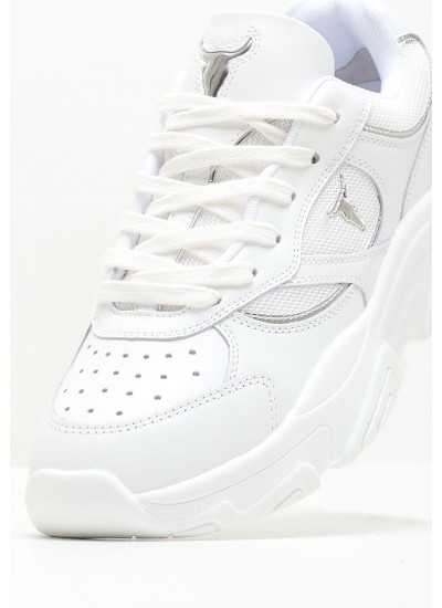 Women Casual Shoes Ghosted.Slv White Leather Windsor Smith