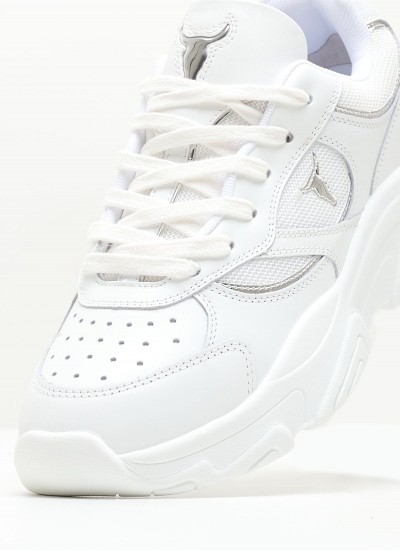 Women Casual Shoes Ghosted.Slv White Leather Windsor Smith